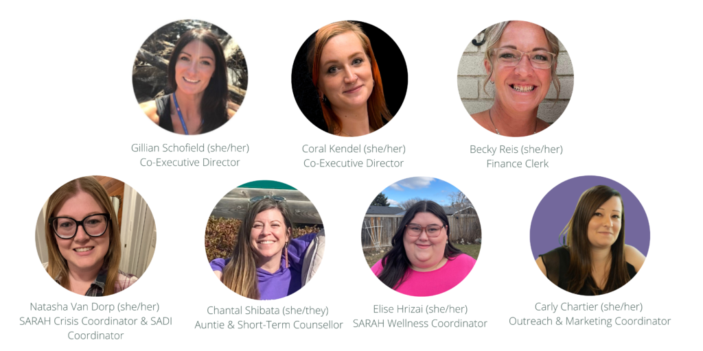 7 individual portraits are seen smiling